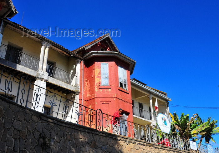 madagascar380: Antananarivo / Tananarive / Tana - Analamanga region, Madagascar: Institut National du Travail - Intra - old French building on Rue Ravelojaona - photo by M.Torres - (c) Travel-Images.com - Stock Photography agency - Image Bank