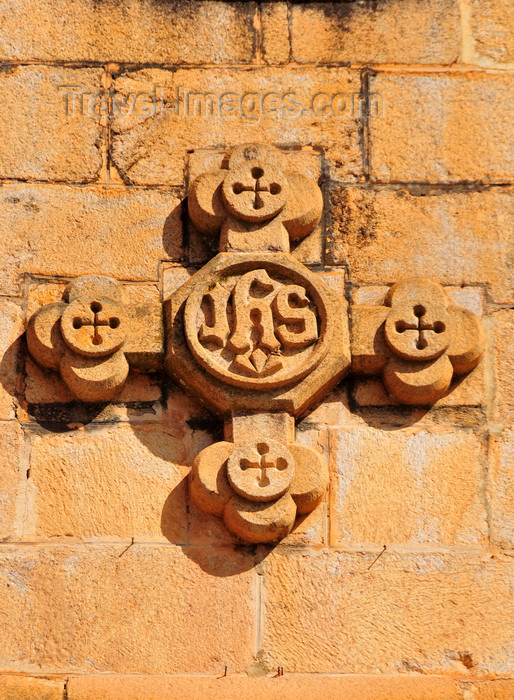 madagascar383: Antananarivo / Tananarive / Tana - Analamanga region, Madagascar: Andohalo cathedral - cross and IHS Christogram -  - photo by M.Torres - (c) Travel-Images.com - Stock Photography agency - Image Bank