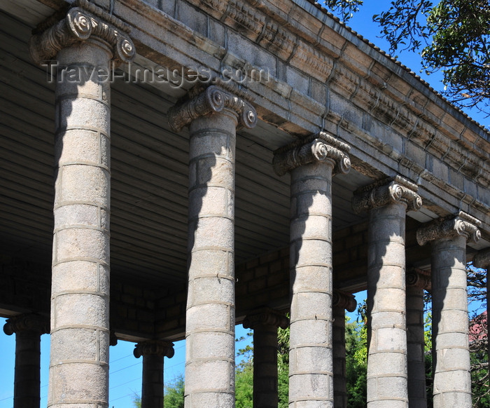 madagascar407: Antananarivo / Tananarive / Tana - Analamanga region, Madagascar: Tribunal de Ambatondrafandrana - Palais de Justice de Ranavalona II - built by Parret - neoclassic columns - Ionic order - photo by M.Torres - (c) Travel-Images.com - Stock Photography agency - Image Bank