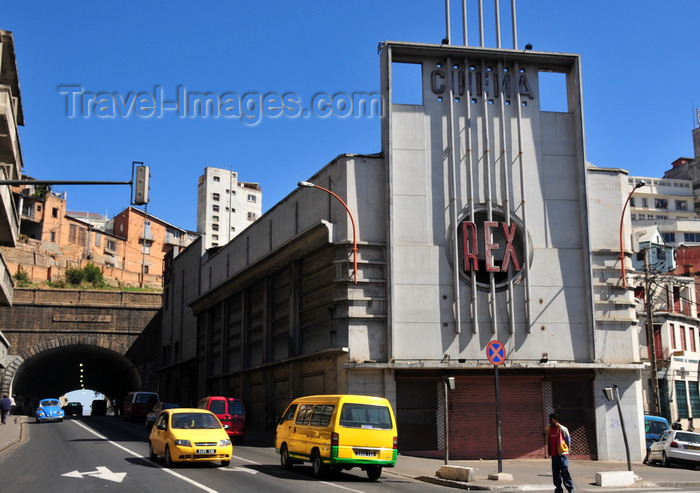 madagascar421: Antananarivo / Tananarive / Tana - Analamanga region, Madagascar: Rex Cinema and Ralaimongo tunnel - place du 29 mai 1929 - Analakely - photo by M.Torres - (c) Travel-Images.com - Stock Photography agency - Image Bank