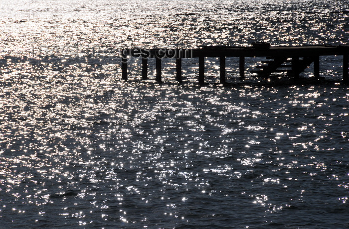 madagascar56: Vohilava, Île Sainte Marie / Nosy Boraha, Analanjirofo region, Toamasina province, Madagascar: jetty and shinning water - looking west - photo by M.Torres - (c) Travel-Images.com - Stock Photography agency - Image Bank