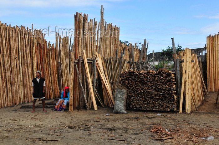 madagascar77: Toamasina / Tamatave, Madagascar: timber dealer at the city entrance - photo by M.Torres - (c) Travel-Images.com - Stock Photography agency - Image Bank