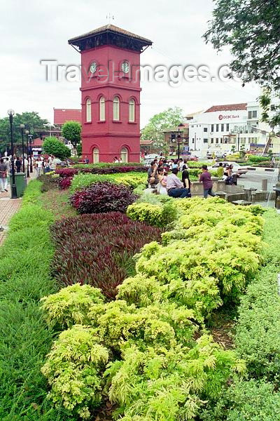 mal162: Malaysia - Malacca / Melaka: Tan Beng Swee clock tower - Dutch square (photo by J.Kaman) - (c) Travel-Images.com - Stock Photography agency - Image Bank