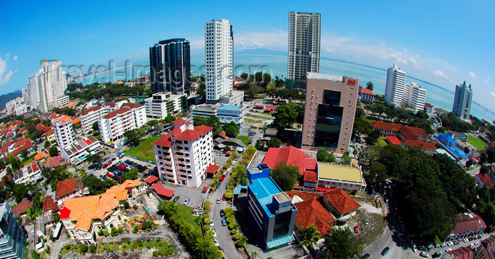 mal379: Penang city skyline - fish eye view, Penang, Malaysia. 
 photo by B.Lendrum - (c) Travel-Images.com - Stock Photography agency - Image Bank