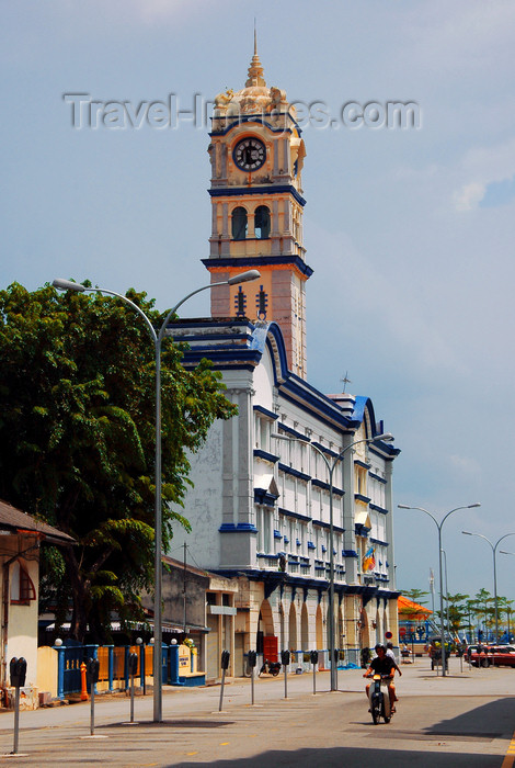 mal385: Penang city architecture - clock tower, Penang, Malaysia.- Unesco world heritage site -  
 photo by B.Lendrum - (c) Travel-Images.com - Stock Photography agency - Image Bank