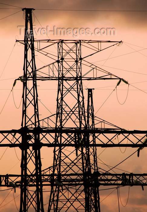 mal397: Electric pylons, Langkawi, Malaysia.
 photo by B.Lendrum - (c) Travel-Images.com - Stock Photography agency - Image Bank