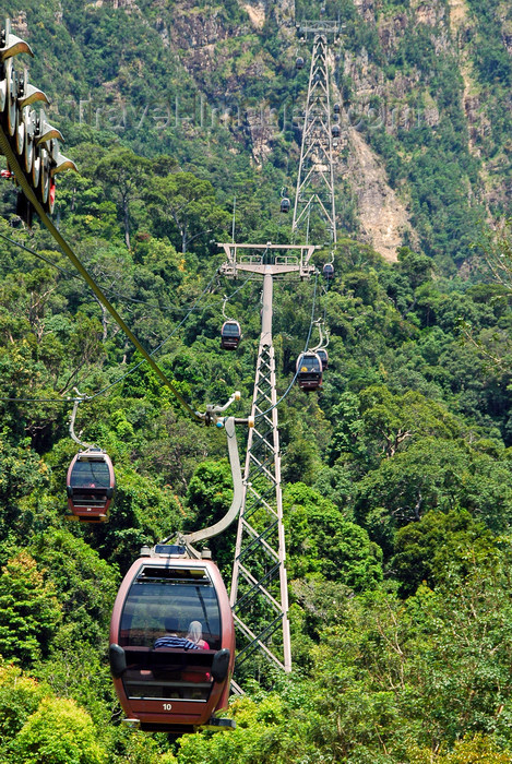 mal409: Mount Mat Chinchang cable car - pods, Langkawi, Malaysia. photo by B.Lendrum - (c) Travel-Images.com - Stock Photography agency - Image Bank