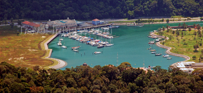 mal418: Telaga Harbour, marina - from above, Langkawi, Malaysia.
 photo by B.Lendrum - (c) Travel-Images.com - Stock Photography agency - Image Bank