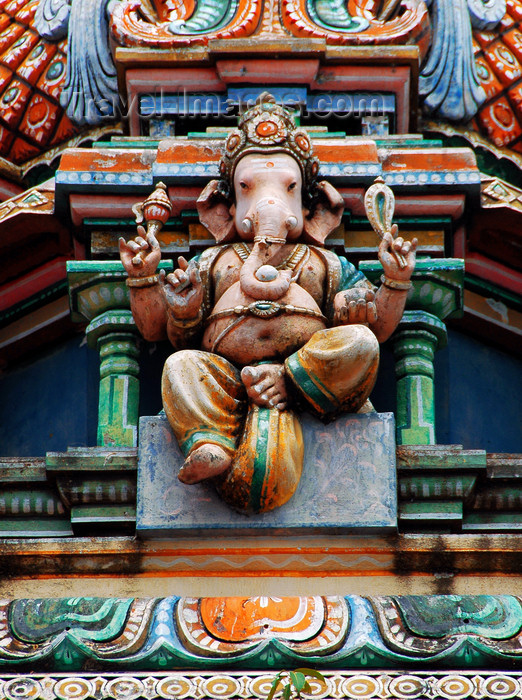 mal445: Kali Amman Temple - the gentle Lord Ganesh, Pulau Pankor Island, Malaysia.

 photo by B.Lendrum - (c) Travel-Images.com - Stock Photography agency - Image Bank