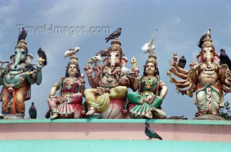 mal47: Malaysia - Batu (Selangor): Ganesh and the pigeons - Hindu temple (photo by J.Kaman) - (c) Travel-Images.com - Stock Photography agency - Image Bank