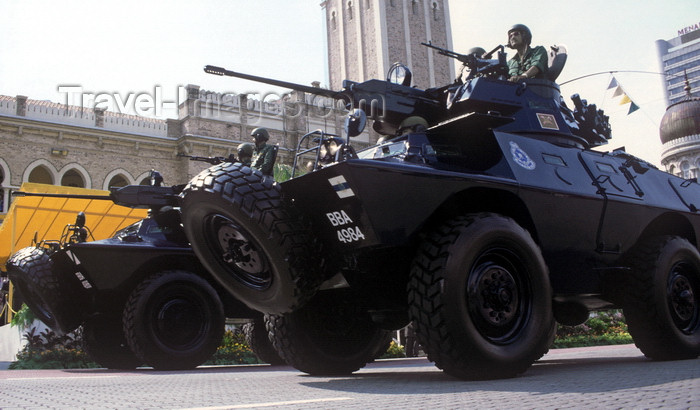 mal474: National day military parade - APCs, Kuala Lumpur, Malaysia - photo by B.Lendrum - (c) Travel-Images.com - Stock Photography agency - Image Bank