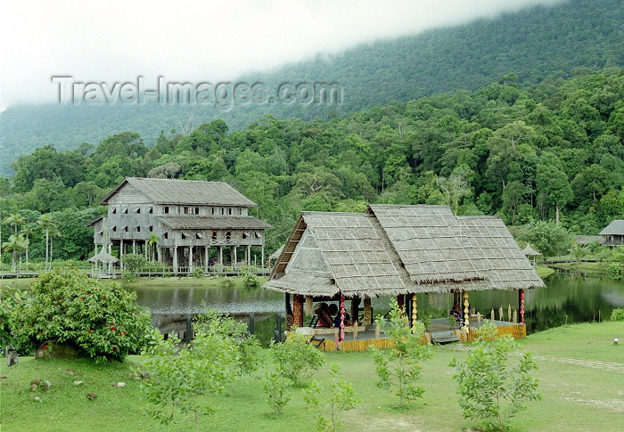 mal60: Malaysia - Sarawak Cultural Village - Borneo:  living museum located at the foot of Mount Santubong (photo by Rod Eime) - (c) Travel-Images.com - Stock Photography agency - Image Bank