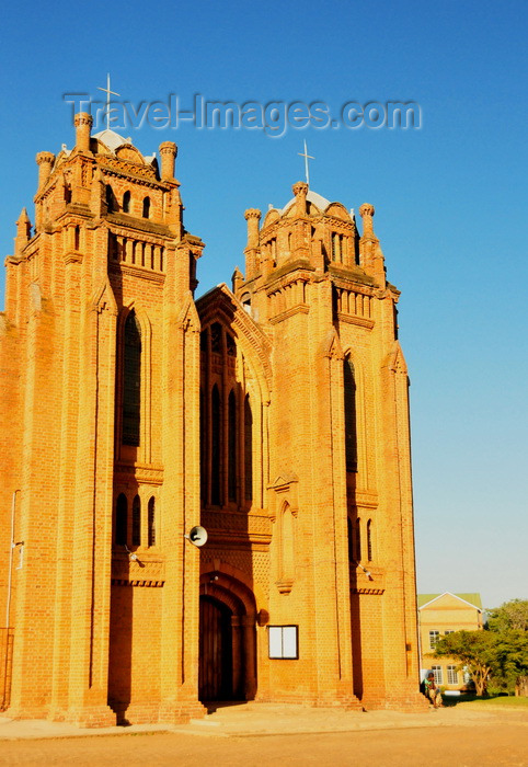 malawi37: Blantyre, Malawi: St Michael and All Angels Church - main facade, facing west - Blantyre Mission - Scottish mission site, off Chileka Road - photo by M.Torres - (c) Travel-Images.com - Stock Photography agency - Image Bank