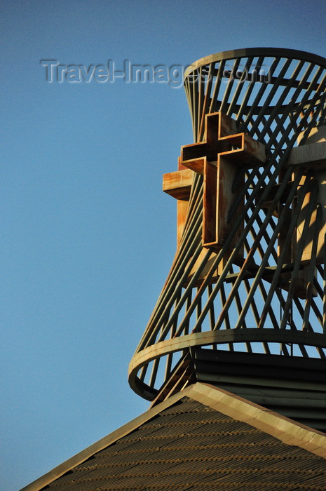 malawi40: Blantyre, Malawi: multi-purpose hall, annex to St Michael and All Angels Church - crosses over the roof - photo by M.Torres - (c) Travel-Images.com - Stock Photography agency - Image Bank