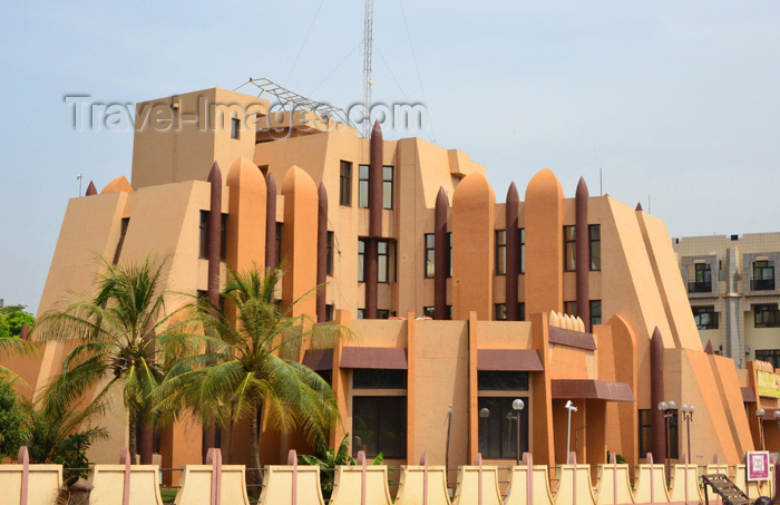 mali100: Bamako, Mali: façade of the Mali Agency for Investment Promotion on Boulevard 22 Octobre, former Air Afrique - photo M.Torres - (c) Travel-Images.com - Stock Photography agency - Image Bank