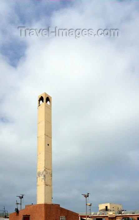 mauritania26: Nouakchott, Mauritania: the tall and slender fishing harbor observation tower - photo by M.Torres - (c) Travel-Images.com - Stock Photography agency - Image Bank