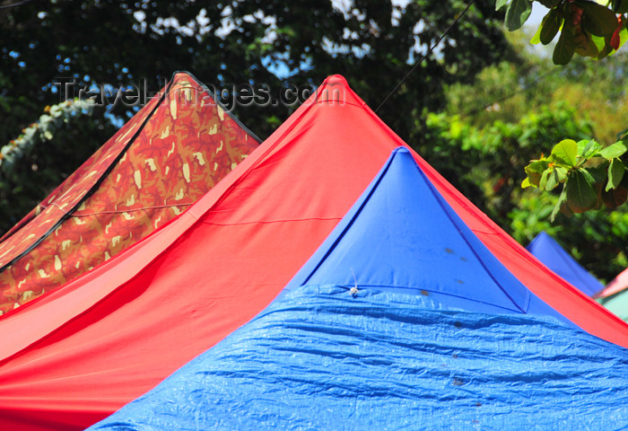 mayotte12: Mamoudzou, Grande-Terre / Mahoré, Mayotte: tents at the market - roofs - Place do Marché - photo by M.Torres - (c) Travel-Images.com - Stock Photography agency - Image Bank