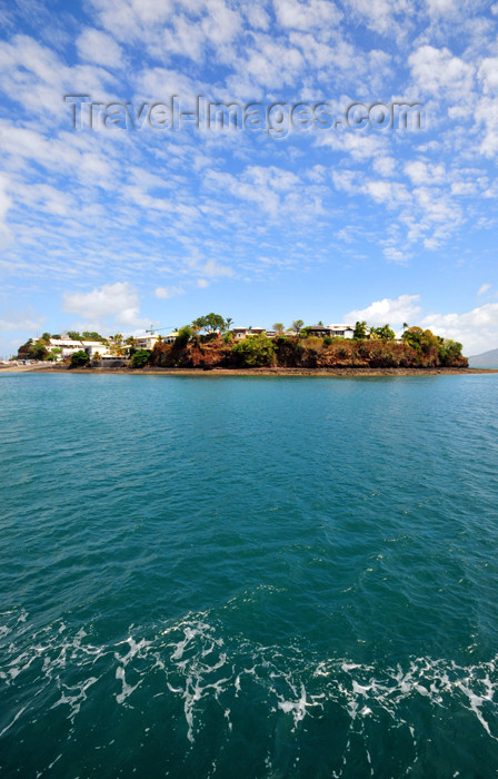 mayotte83: Dzaoudzi, Petite-Terre, Mayotte: seen from the Ocean - Le Rocher, a rocky outcropping, once and islet - photo by M.Torres - (c) Travel-Images.com - Stock Photography agency - Image Bank