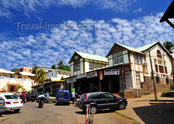 mayotte9: Mamoudzou, Grande-Terre / Mahore, Mayotte: shops along Rue du Marché - photo by M.Torres - (c) Travel-Images.com - Stock Photography agency - Image Bank