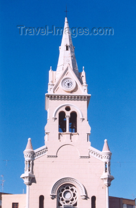 melilla12: Melilla: spire - Church of the Sacred Heart - architect Fernando Guerrero - Plaza Menéndez Pelayo / iglesia del Sagrado Corazón - photo by M.Torres - (c) Travel-Images.com - Stock Photography agency - Image Bank