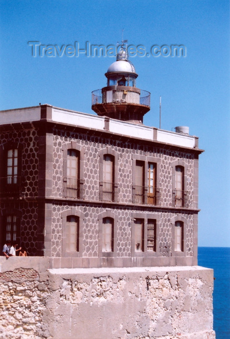 melilla38: Melilla: El Pueblo - lighthouse - Melilla la Vieja / faro - Nº IHM 72900, Nº INT E-7054, Nº NIMA 22736, Latitud N 35º 17.7', Longitud W 002º 25.1' - GpOc(2)B 6s - photo by M.Torres - (c) Travel-Images.com - Stock Photography agency - Image Bank