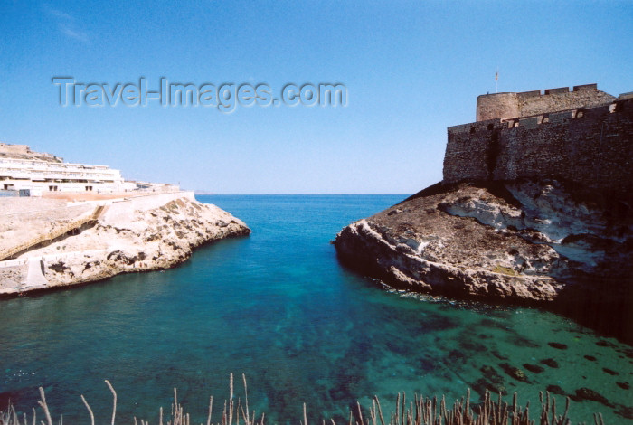 melilla47: Melilla: Galápagos cove and the citadel | ensenada de los galápagos y la ciudadela - photo by M.Torres - (c) Travel-Images.com - Stock Photography agency - Image Bank