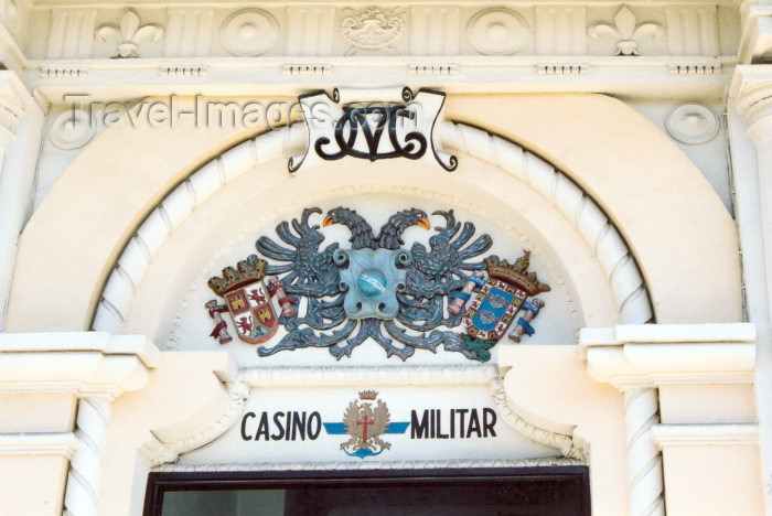 melilla69: Melilla: the Military casino - coat of arms detail / casino militar - heráldica - Melilla y Escudo de la Segunda República Española - photo by M.Torres - (c) Travel-Images.com - Stock Photography agency - Image Bank