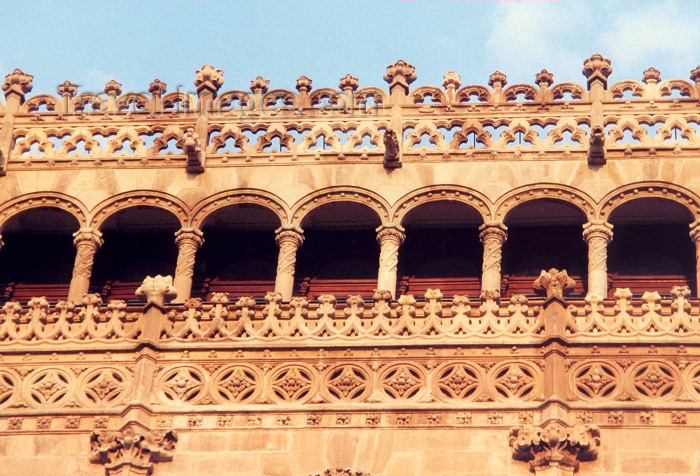 mexico30: Mexico City: the central post office - veranda / correos - photo by M.Torres - (c) Travel-Images.com - Stock Photography agency - Image Bank