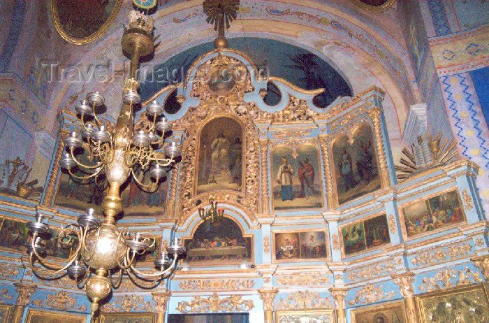 moldova11: Moldova / Moldavia - Capriana: at the monastery -detail of the iconostasis - photo by M.Torres - (c) Travel-Images.com - Stock Photography agency - Image Bank