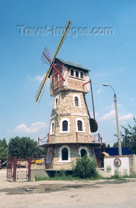 moldova20: Chisinau / Kishinev, Moldova: mock windmill - bar - photo by M.Torres - (c) Travel-Images.com - Stock Photography agency - Image Bank