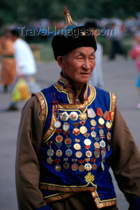 mongolia13: Mongolia - Ulan Bator: Naadam festival - decorated archer - photo by A.Summers - (c) Travel-Images.com - Stock Photography agency - Image Bank