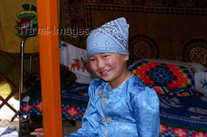mongolia227: Khogno Khan Uul, central Mongolia: young girl in a ger - photo by A.Ferrari - (c) Travel-Images.com - Stock Photography agency - Image Bank