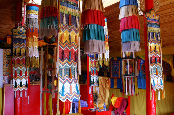 mongolia232: Khogno Khan Uul, central Mongolia: pendants inside a temple in Ovgon Khiid - photo by A.Ferrari - (c) Travel-Images.com - Stock Photography agency - Image Bank