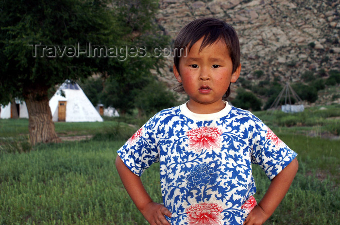 mongolia235: Khogno Khan Uul, central Mongolia: young boy, with some character - photo by A.Ferrari - (c) Travel-Images.com - Stock Photography agency - Image Bank