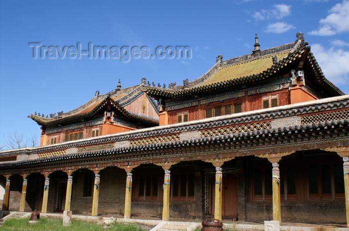 mongolia258: Tsetserleg, Arkhangai province, central Mongolia: main temple of Zayain Gegeenii Sum - facade - photo by A.Ferrari - (c) Travel-Images.com - Stock Photography agency - Image Bank