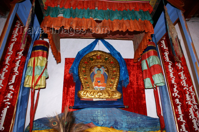 mongolia264: Tsetserleg, Arkhangai province, central Mongolia: Buddha inside a temple, Zayain Gegeenii Sum - photo by A.Ferrari - (c) Travel-Images.com - Stock Photography agency - Image Bank