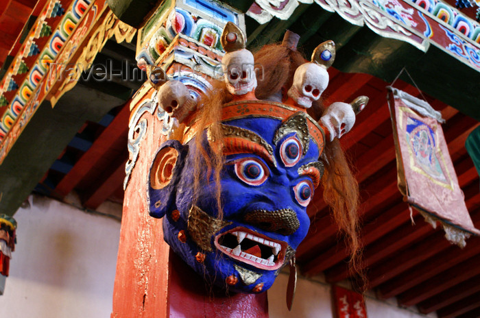 mongolia266: Tsetserleg, Arkhangai province, central Mongolia: inside a temple, Zayain Gegeenii Sum - Virudhaka, the King of the South - photo by A.Ferrari - (c) Travel-Images.com - Stock Photography agency - Image Bank