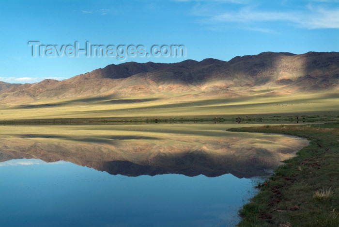 mongolia34: Mongolia - Ureg lake, Altai: reflection - photo by A.Summers - (c) Travel-Images.com - Stock Photography agency - Image Bank