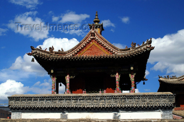 mongolia344: Ulan Bator / Ulaanbaatar, Mongolia: Choijin Lama's Buddhist monastery - roof detail - photo by A.Ferrari - (c) Travel-Images.com - Stock Photography agency - Image Bank