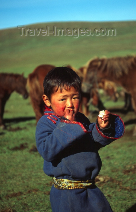 mongolia53: Mongolia - Uvs province: hearder boy - photo by A.Summers - (c) Travel-Images.com - Stock Photography agency - Image Bank