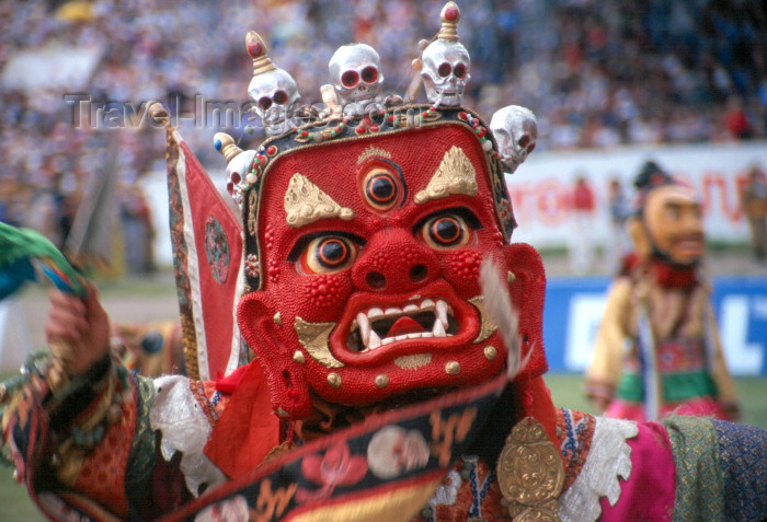 mongolia60: Mongolia - Ulan Bator: Naadam festival - Tibetan deity - Cham dance - photo by A.Summers - (c) Travel-Images.com - Stock Photography agency - Image Bank