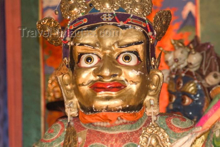 mongolia61: Mongolia - Ulaan Baator / ULN: / Ulan Bator: folk evening - Tibetan deity - gold - photo by A.Summers - (c) Travel-Images.com - Stock Photography agency - Image Bank