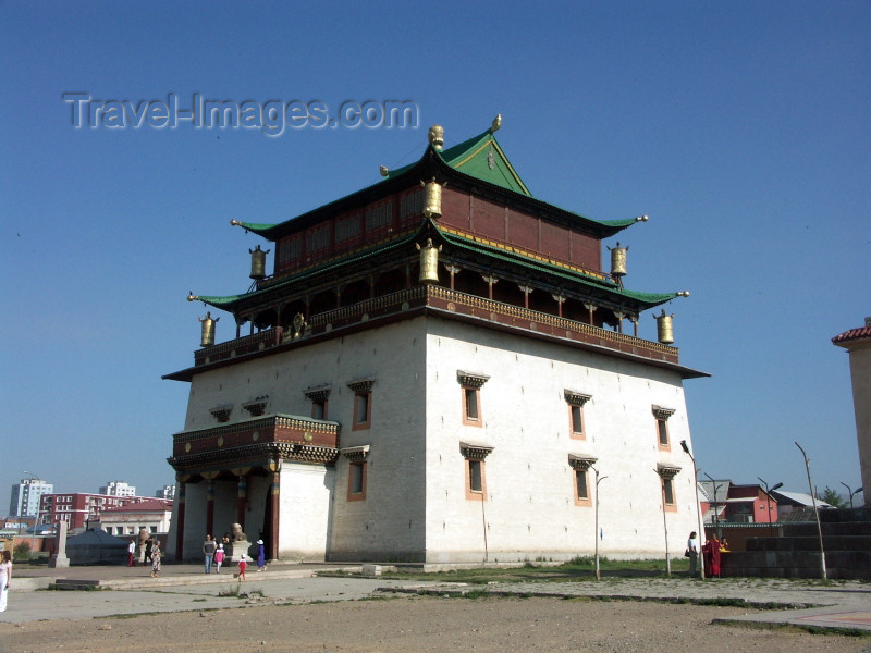 mongolia7: Mongolia - Ulaan Batoor - Ganden Hiid monastery - photo by P.Artus - (c) Travel-Images.com - Stock Photography agency - Image Bank