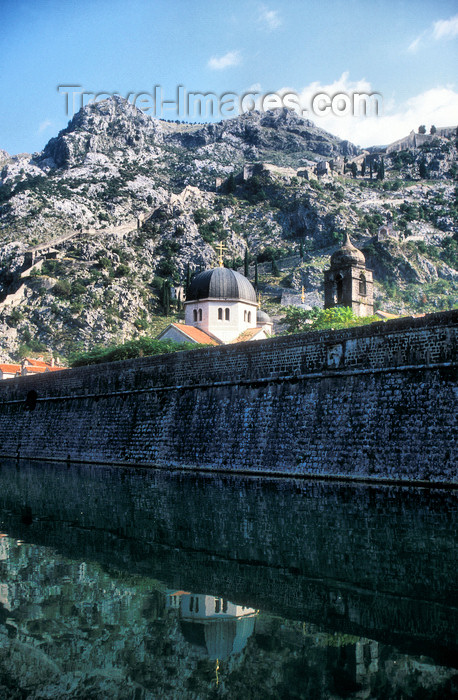 montenegro197: Montenegro - Kotor: walls, moat, churches and castle - photo by D.Forman - (c) Travel-Images.com - Stock Photography agency - Image Bank