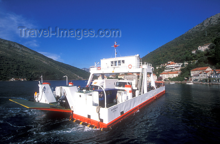 montenegro202: Montenegro - Crna Gora - Kamenari: the Kamenari - Lepatani ferry crossing Kotor fjord - photo by D.Forman - (c) Travel-Images.com - Stock Photography agency - Image Bank