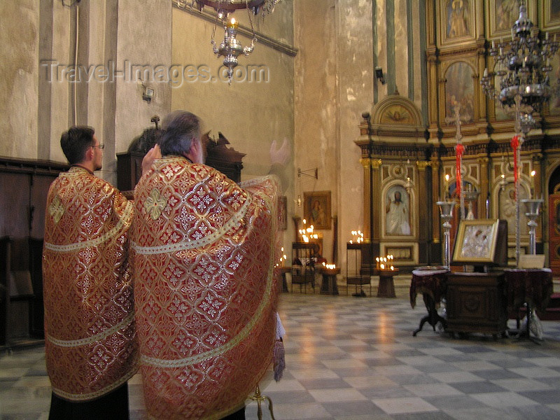 montenegro35: Montenegro - Crna Gora  - Kotor: inside the Serbian church of St Nicholas - Orthodox ritual - photo by J.Kaman - (c) Travel-Images.com - Stock Photography agency - Image Bank