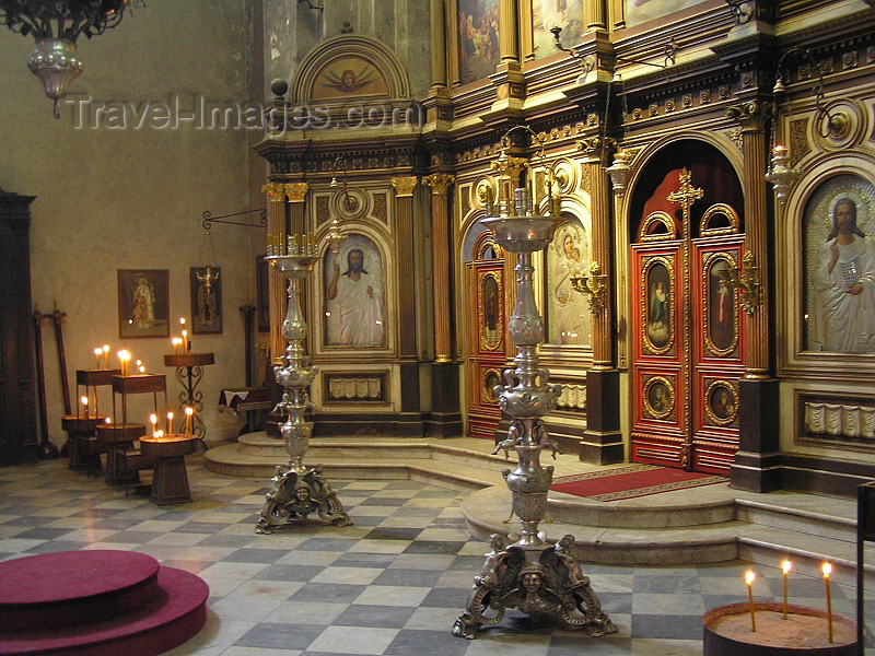 montenegro37: Montenegro - Crna Gora  - Kotor: inside the Serbian church of St Nicholas - iconostasis - photo by J.Kaman - (c) Travel-Images.com - Stock Photography agency - Image Bank