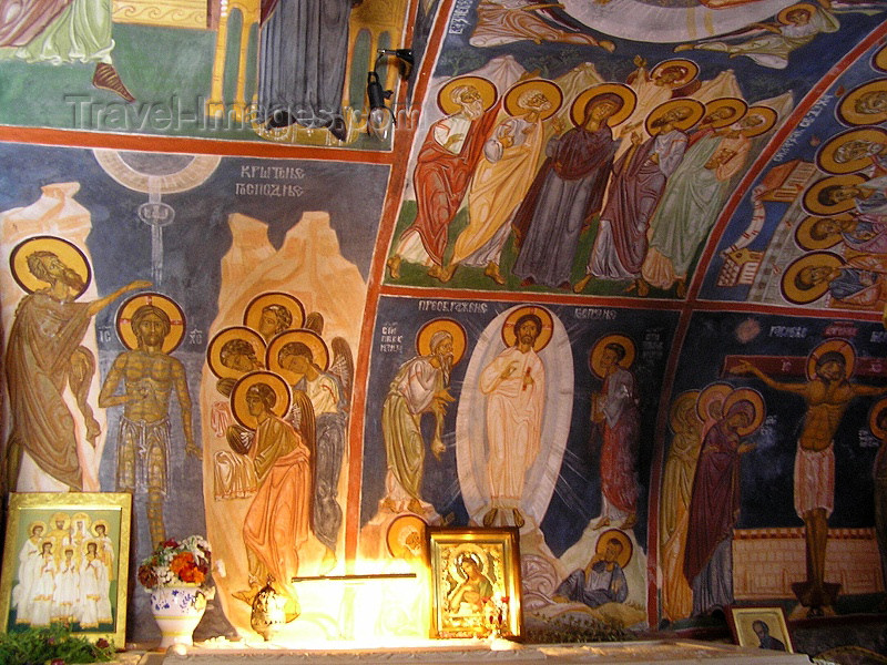 montenegro53: Montenegro - Crna Gora - Cetinje: fresco at the Bogorodicin Orthodox Monastery - Biblical scenes - photo by J.Kaman - (c) Travel-Images.com - Stock Photography agency - Image Bank