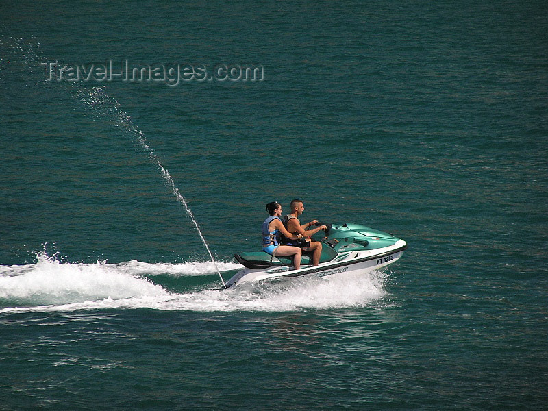 montenegro75: Montenegro - Crna Gora  - Ulcinj: water scooter ride - Water jet - jetski - personal watercraft - PWC - sea-doo - photo by J.Kaman - (c) Travel-Images.com - Stock Photography agency - Image Bank
