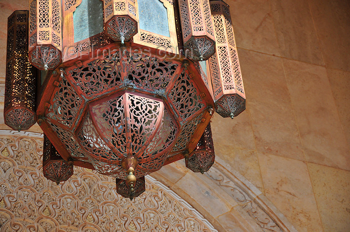 moroc10: Casablanca, Morocco: copper lantern at Hassan II mosque - photo by M.Torres - (c) Travel-Images.com - Stock Photography agency - Image Bank